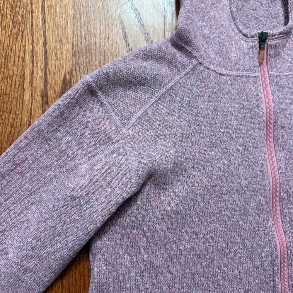 Patagonia Kids Better Sweater Hoody in Rose Pink size L 12 - Picture 8 of 16